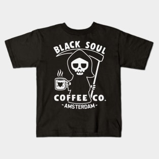 black soul coffe Kids T-Shirt